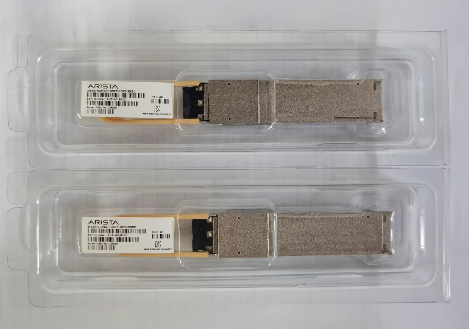 ARISTA QSFP-100G-SRBD 100 Gbase Optical Transceiver XVR-10168-20 1PCS