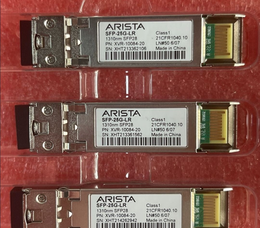 1pcs ARISTA SFP-25G-LR 25GBASE-LR SFP28 XVR-10084-20 Transceiver Module