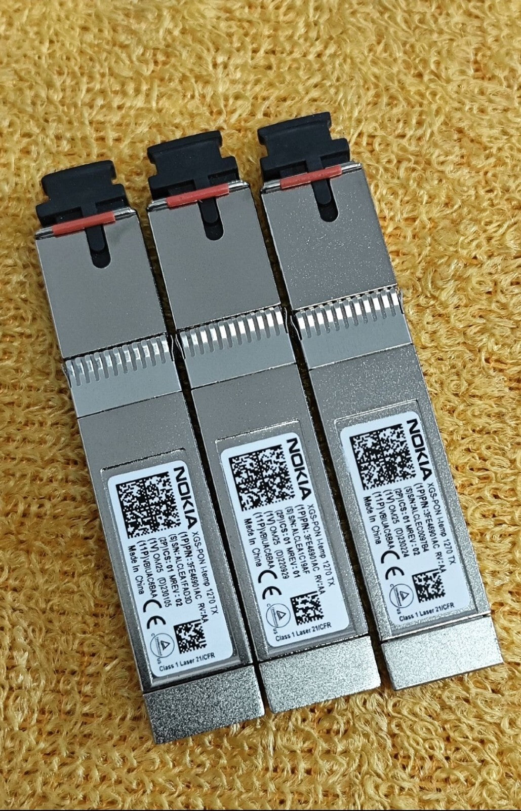 2 St. Nokia 3FE46901AC XGS-PON ONU I-Temp 1270 TX SFP Transceiver-Modul