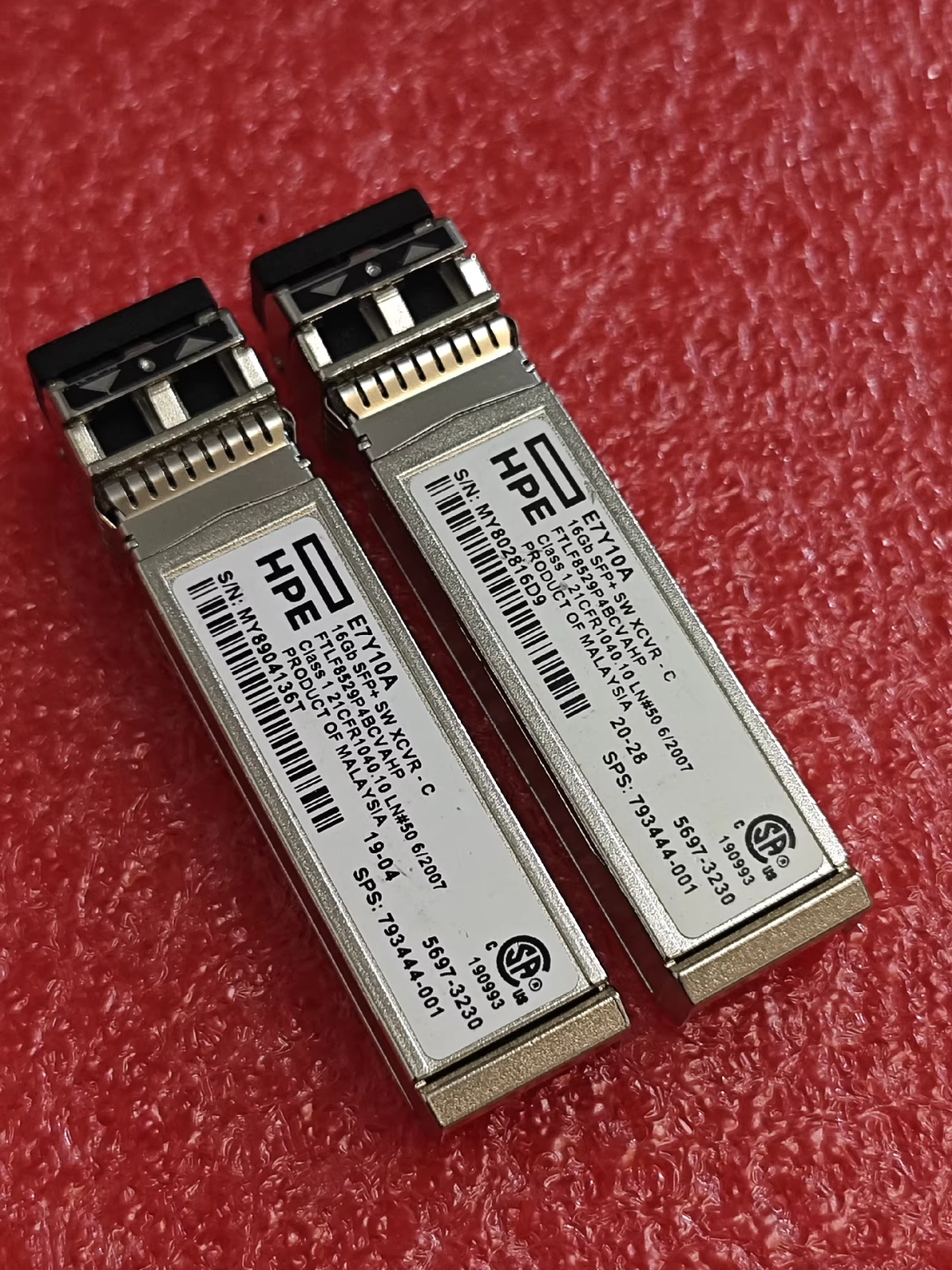 1 ud. Transceptor 16Gb SFP+ de onda corta (SW) HPE E7Y10A XCVR-C 793444-001 680540-001