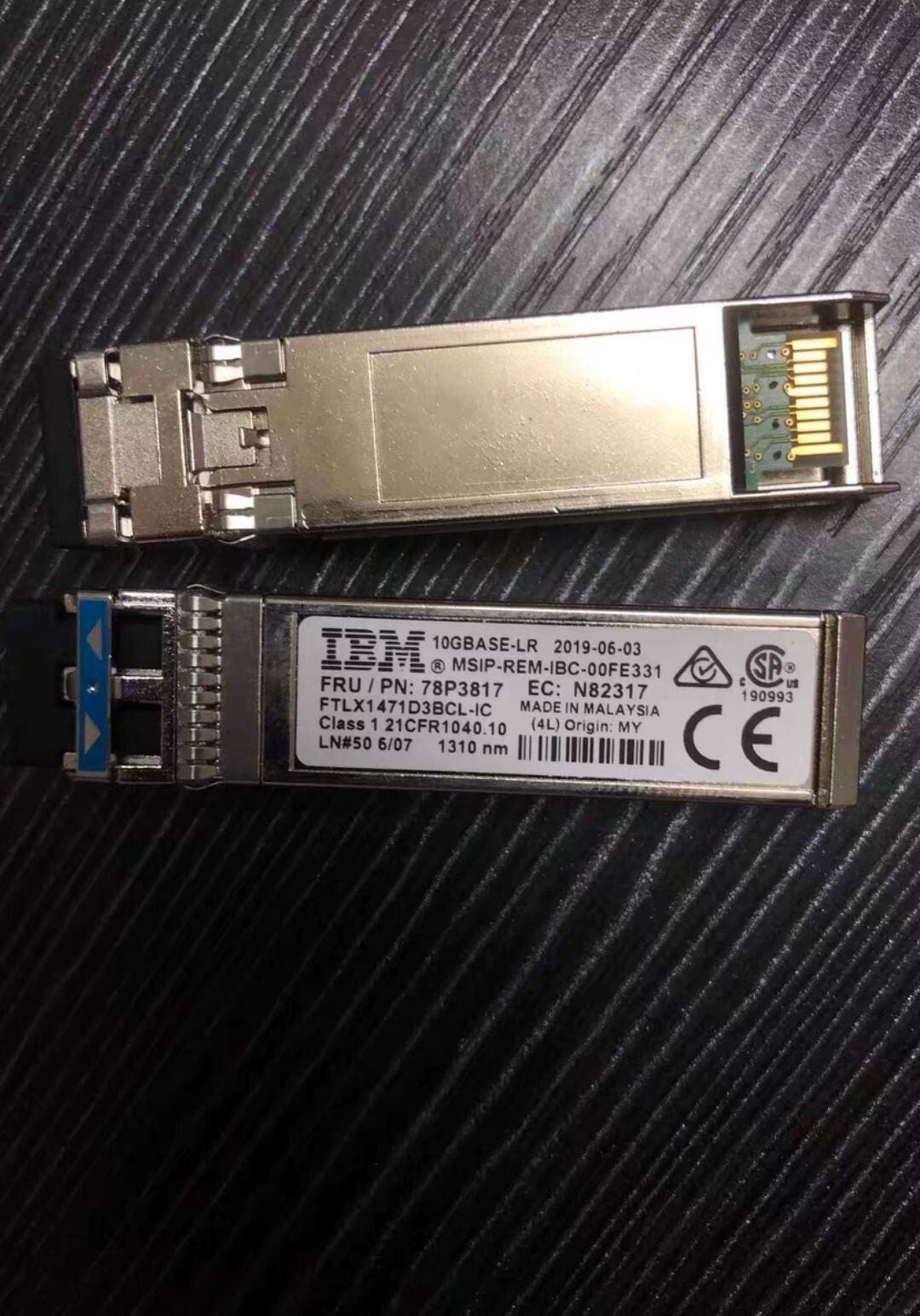 1pcs IBM 78P3817 10GBASE-LR SFP+LR 1310nm 10km FTLX1471D3BCL-IC Transceiver