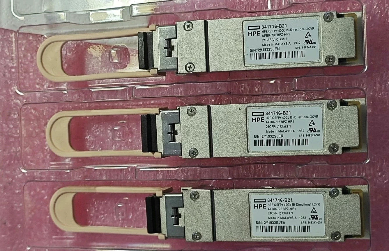 1pcs HPE 841716-B21 HP 40Gb QSFP+ Bidirectional Transceiver 868243-001