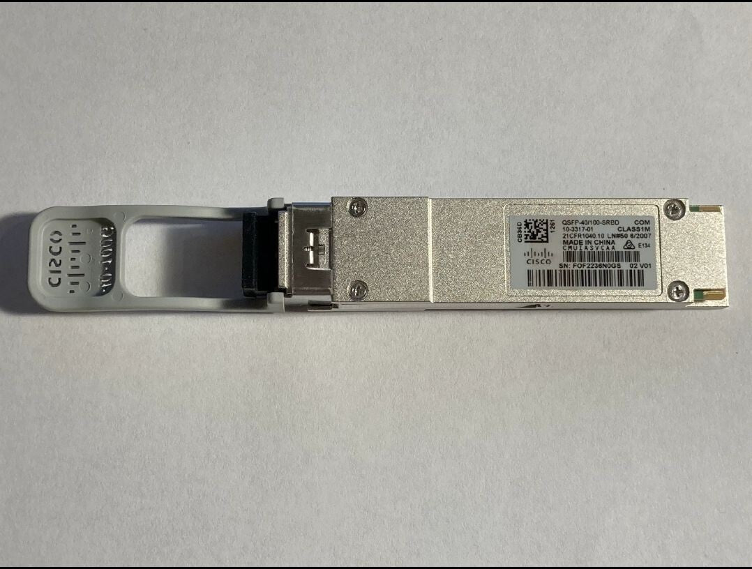 1 unidad de transceptor Cisco 100G y 40G SR-BiDi 10-3317 OM4 MF QSFP-40/100-SRBD