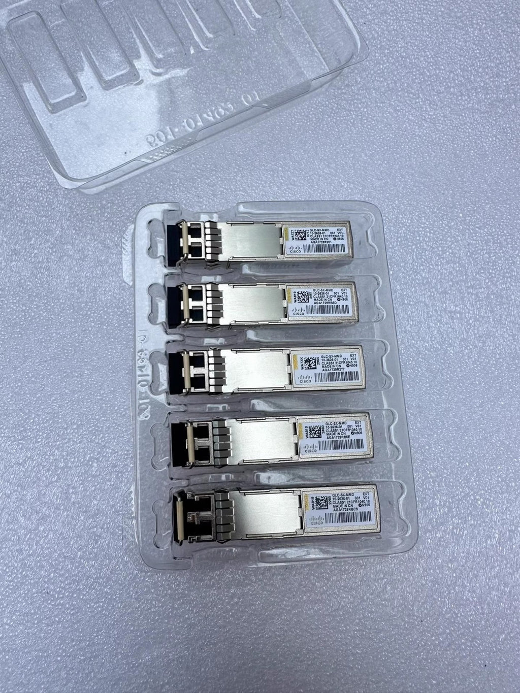 Lot of 5 Genuine CISCO GLC-SX-MMD 10-2626-01 SX MMD SFP MMF 850nm Transceiver
