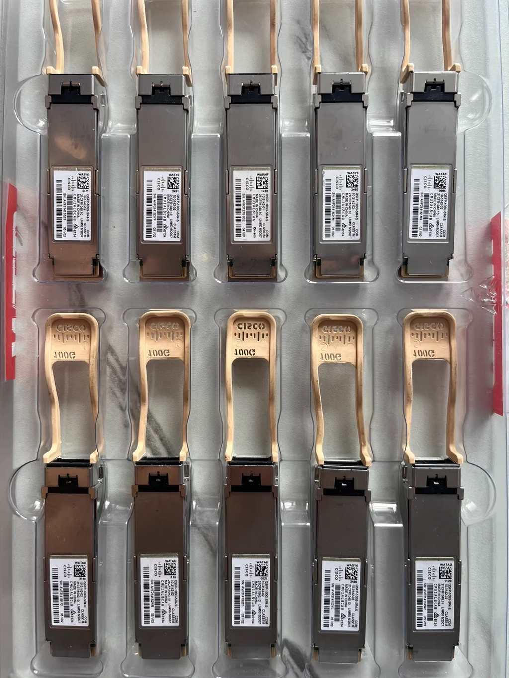 Genuine Cisco QSFP-100G-SR4-S 10-3142-02/03 100G QSFP SR4 Transceiver 1PCS