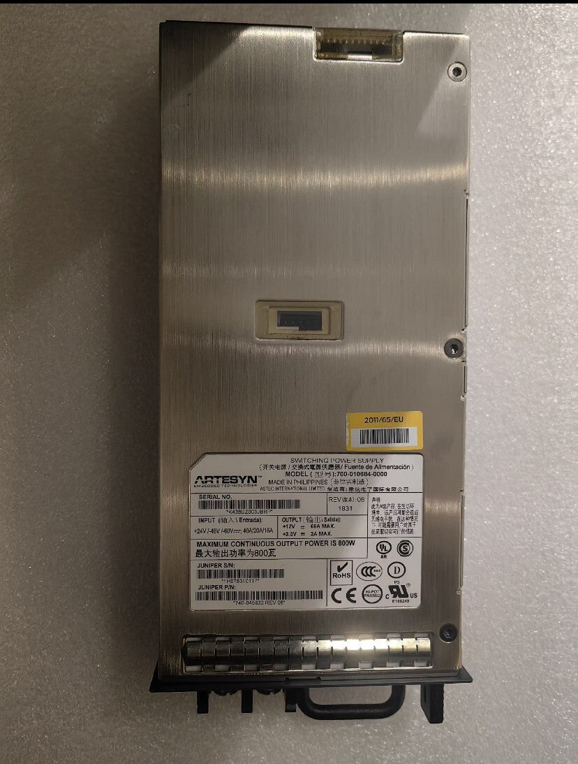 Fuente de alimentación de CC original Juniper PWR-MX104-DC-S 740-045932 MX104 para MX104 PSU