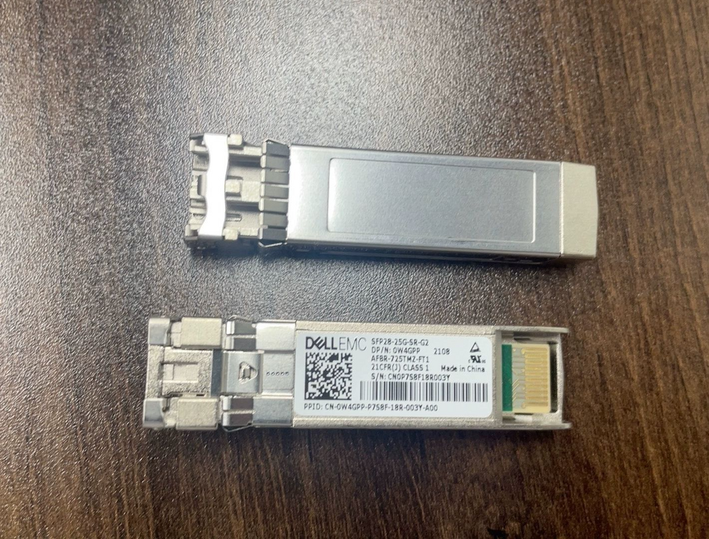 1 Stk. Dell 0W4GPP SFP 25GB SFP28-25G-SR-G2 AFBR-725TMZ-FT1 Optischer Transceiver