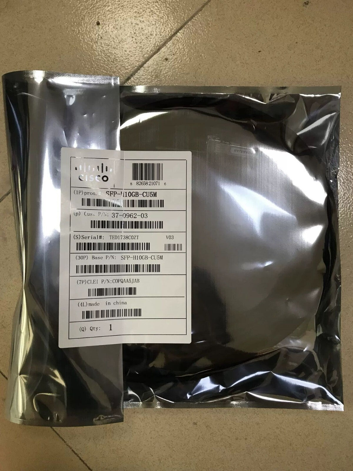 Neu und originalverpackt: Cisco SFP-H10GB-CU5M 5m SFP+ Kabel