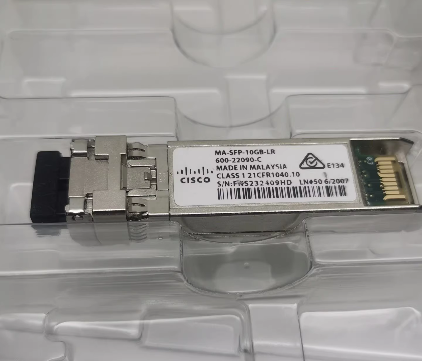 1PCS Cisco Meraki MA-SFP-10GB-LR 10GBASE-LR SFP+LR 1310nm 10km over LC SMF
