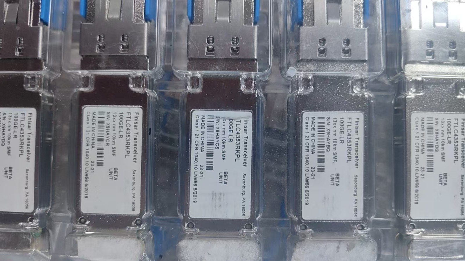 1 unidad Finisar FTLC4353RKPL Transceptores 100G XCVR QSFP28 10KM SMF 100GE-LR