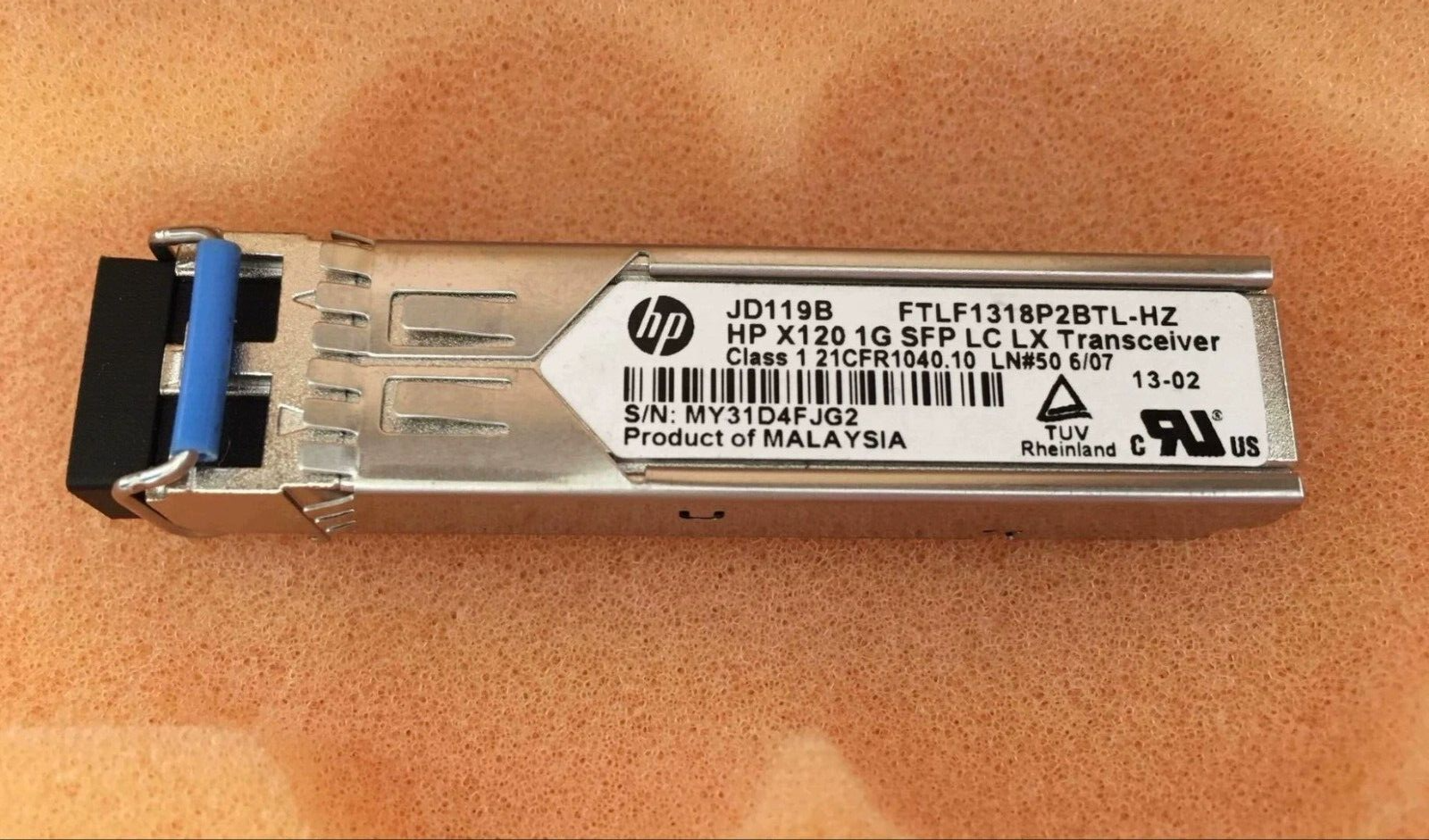 1pcs HP JD119B X120 1000BASE-LX 10km SFP 1G LC SMF Transceiver Module
