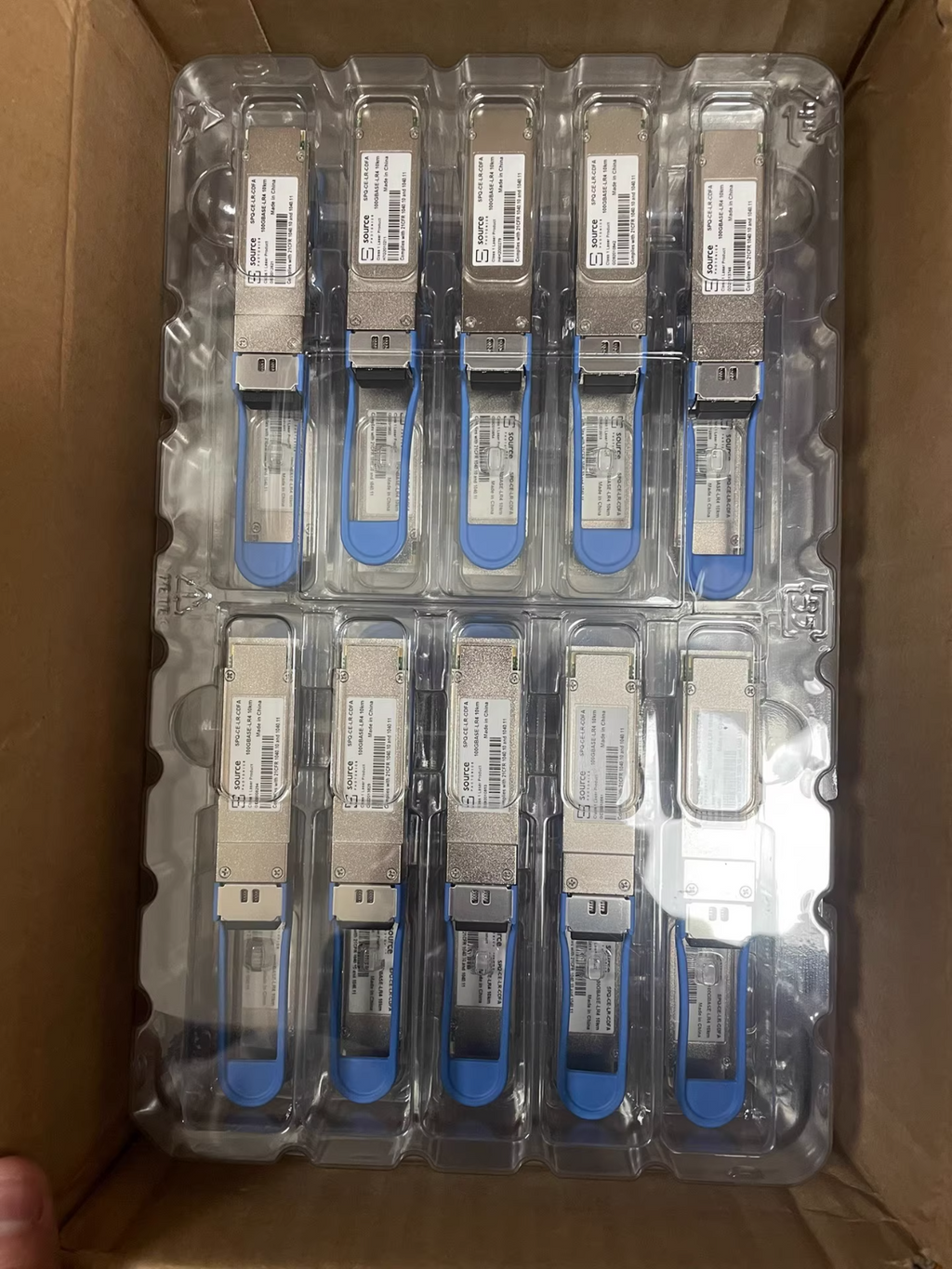 1pcs Source Photonics SPQ-CE-LR-CDFA 100GBASE-LR4 10KM Transceiver Module