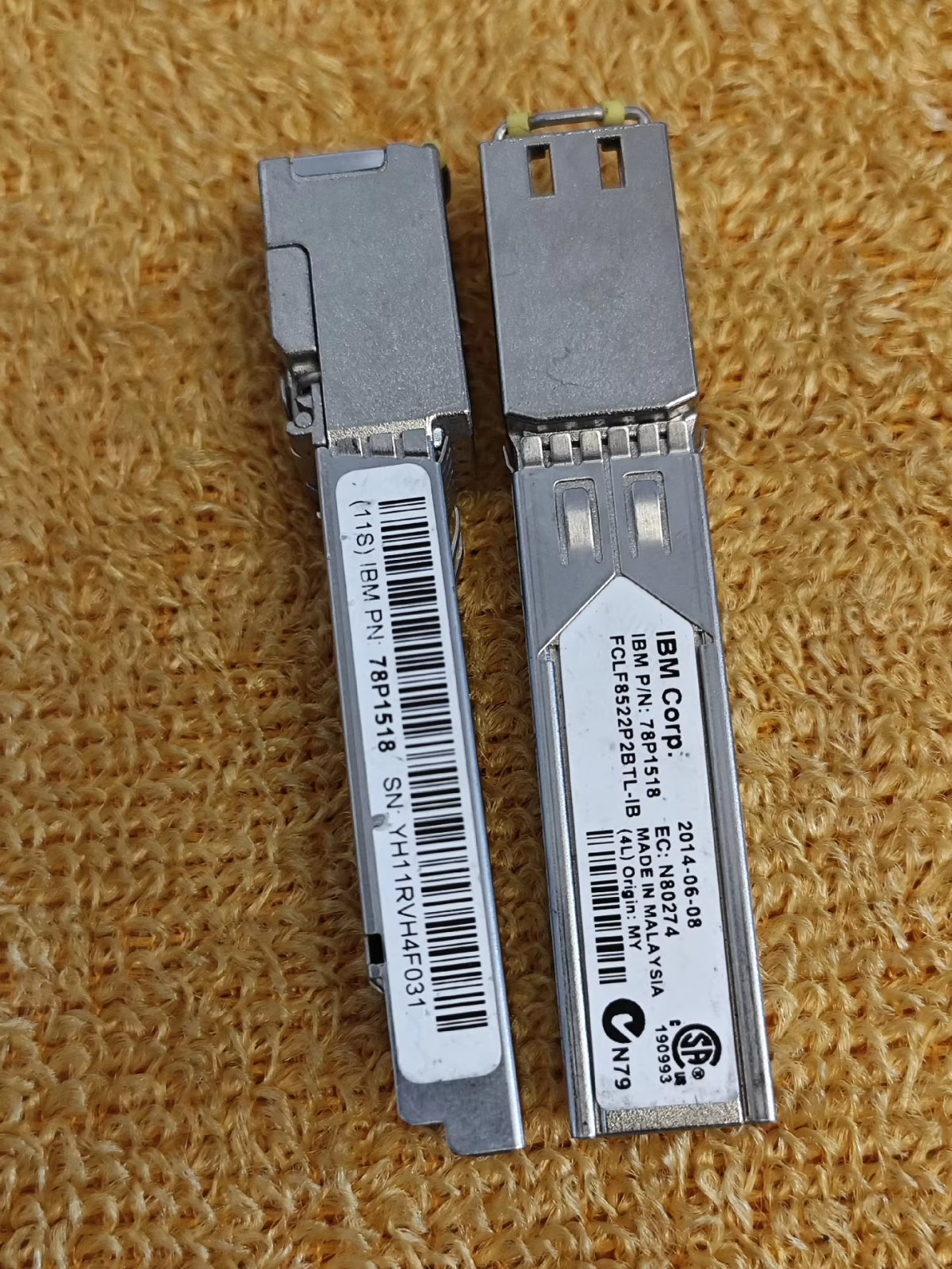 10 Módulos IBM 78P1518 Finisar FCLF8522P2BTL-IB Cobre RJ-45