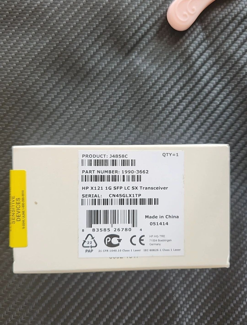 2pcs HP Procurve 1Gb SFP SX-LC Mini-GBIC Gigabit Transceiver J4858C 850nm 550m