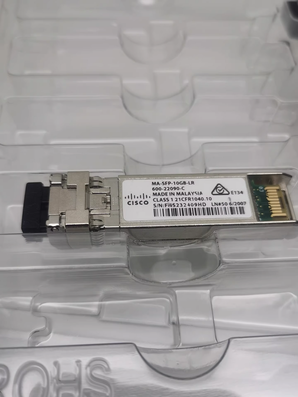 1PCS Cisco Meraki MA-SFP-10GB-LR 10GBASE-LR SFP+LR 1310nm 10km over LC SMF