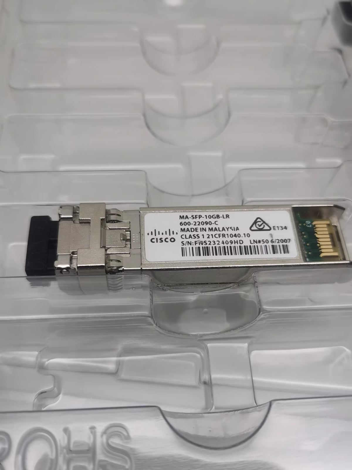1PCS Cisco Meraki MA-SFP-10GB-LR 10GBASE-LR SFP+LR 1310nm 10km over LC SMF
