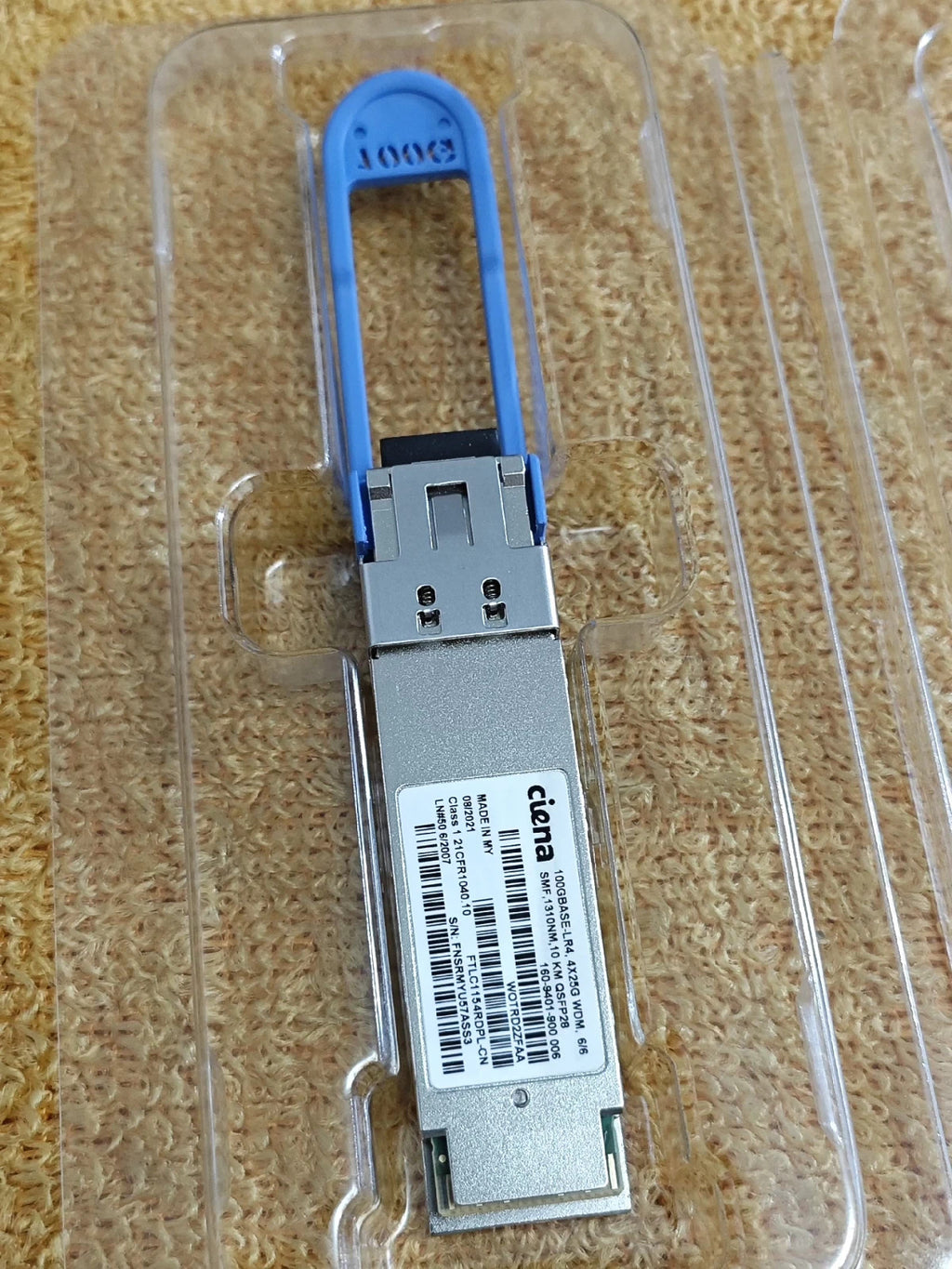 CIENA 160-9401-900 QSFP28 100GBASE-LR4 4x25G WDM SMF 1310NM 10KM WOTRD2ZFAA