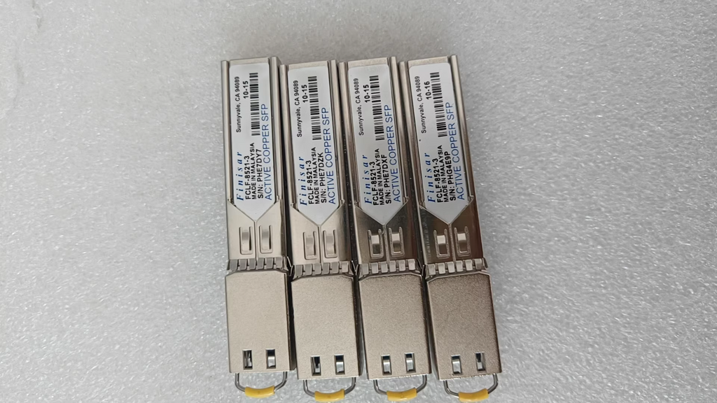 Finisar FCLF-8521-3 SFP Module SFP Copper RJ-45 Transceiver QTY 4