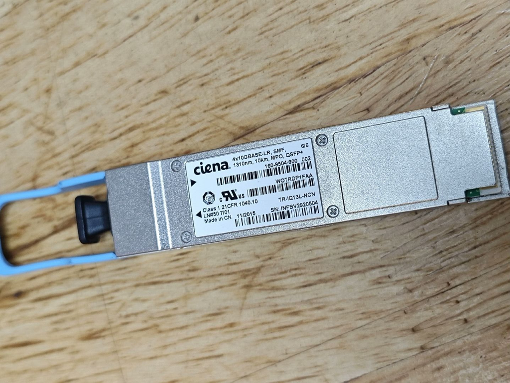 1 unidad Ceina 160-9504-900 4x10GBASE-LR 40G SMF 1310nm 10km MPO QSFP+ Transceptor