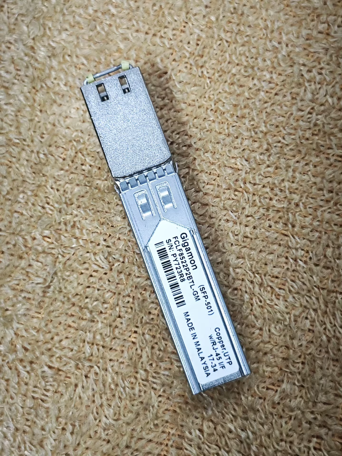 1PCS Gigamon GBIC SFP-501 UTP RJ45 Active Copper 100m SFP FCLF8522P2BTL-GM