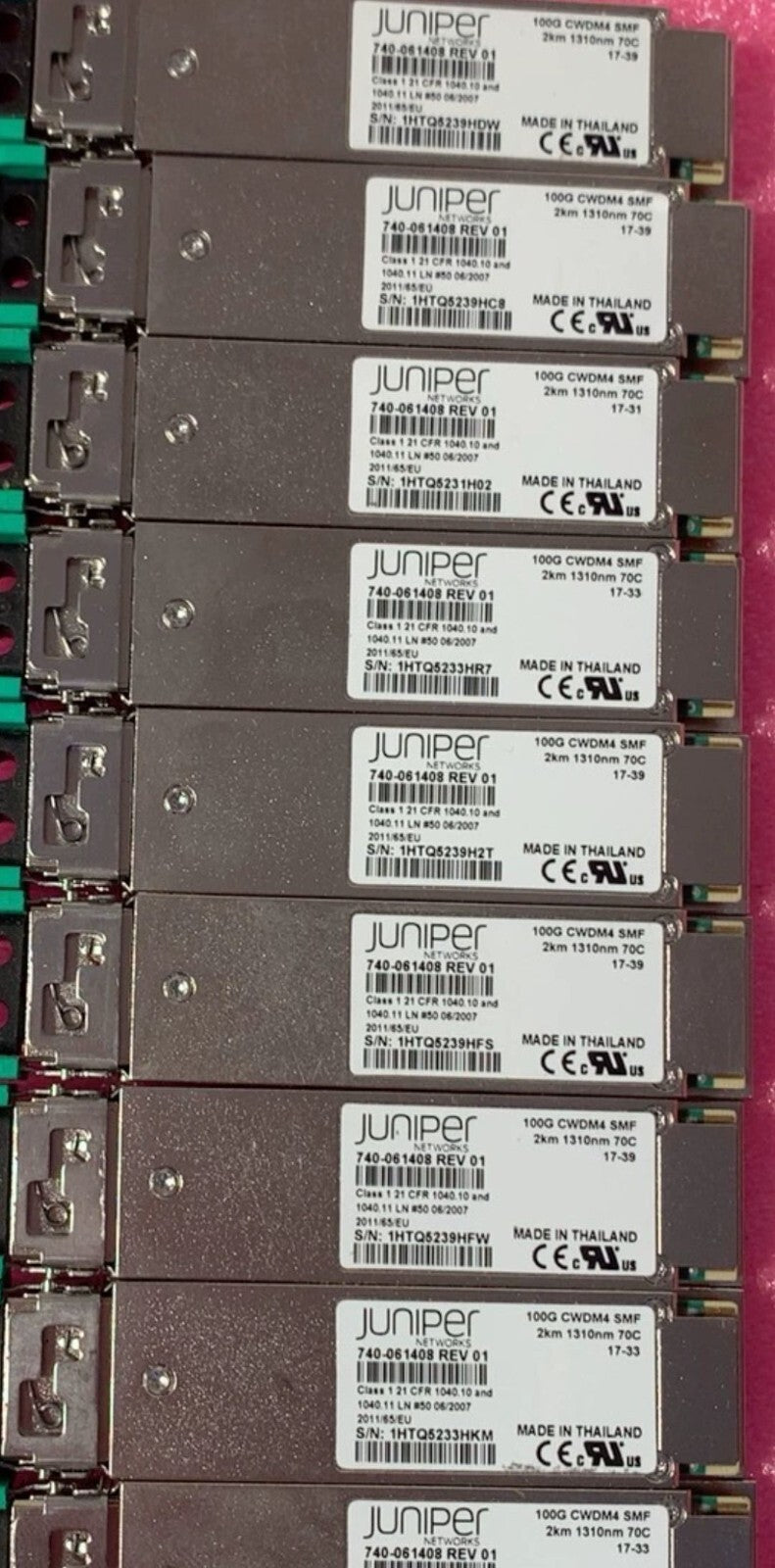 1pcs Juniper 740-061408 JNP-QSFP-100G-CWDM 100G CWDM4 SMF 2KM 1310NM 70C Module