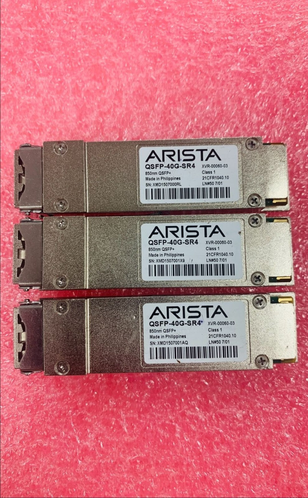 2pcs Genuine ARISTA QSFP-40G-SR4 40G QSFP+ XVR-00060-03 | 05 ,40Gbps Transceiver