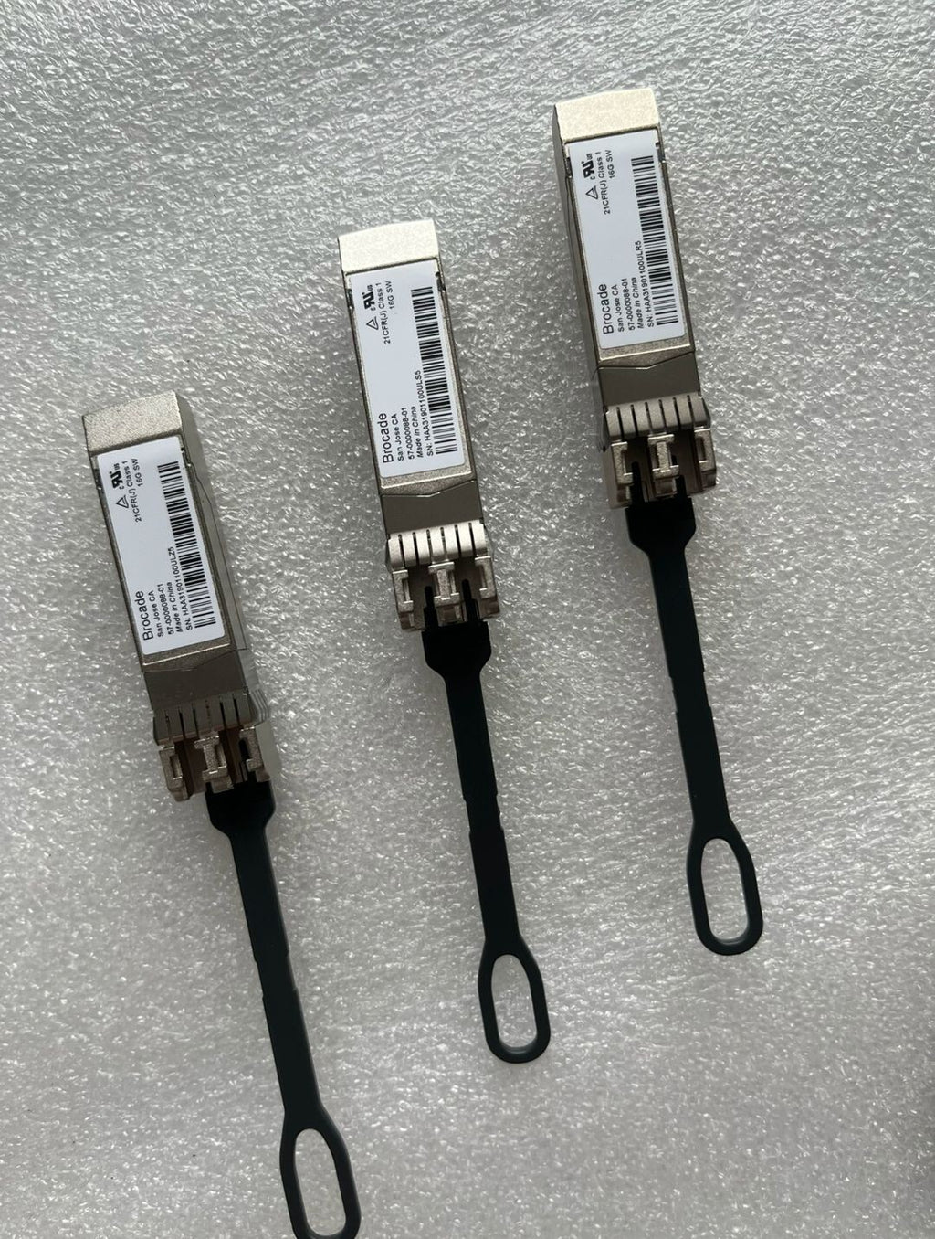 Lot of 8 Brocade 16G SFP+ 57-0000088-01 XBR-000192 850NM Optical Transceiver