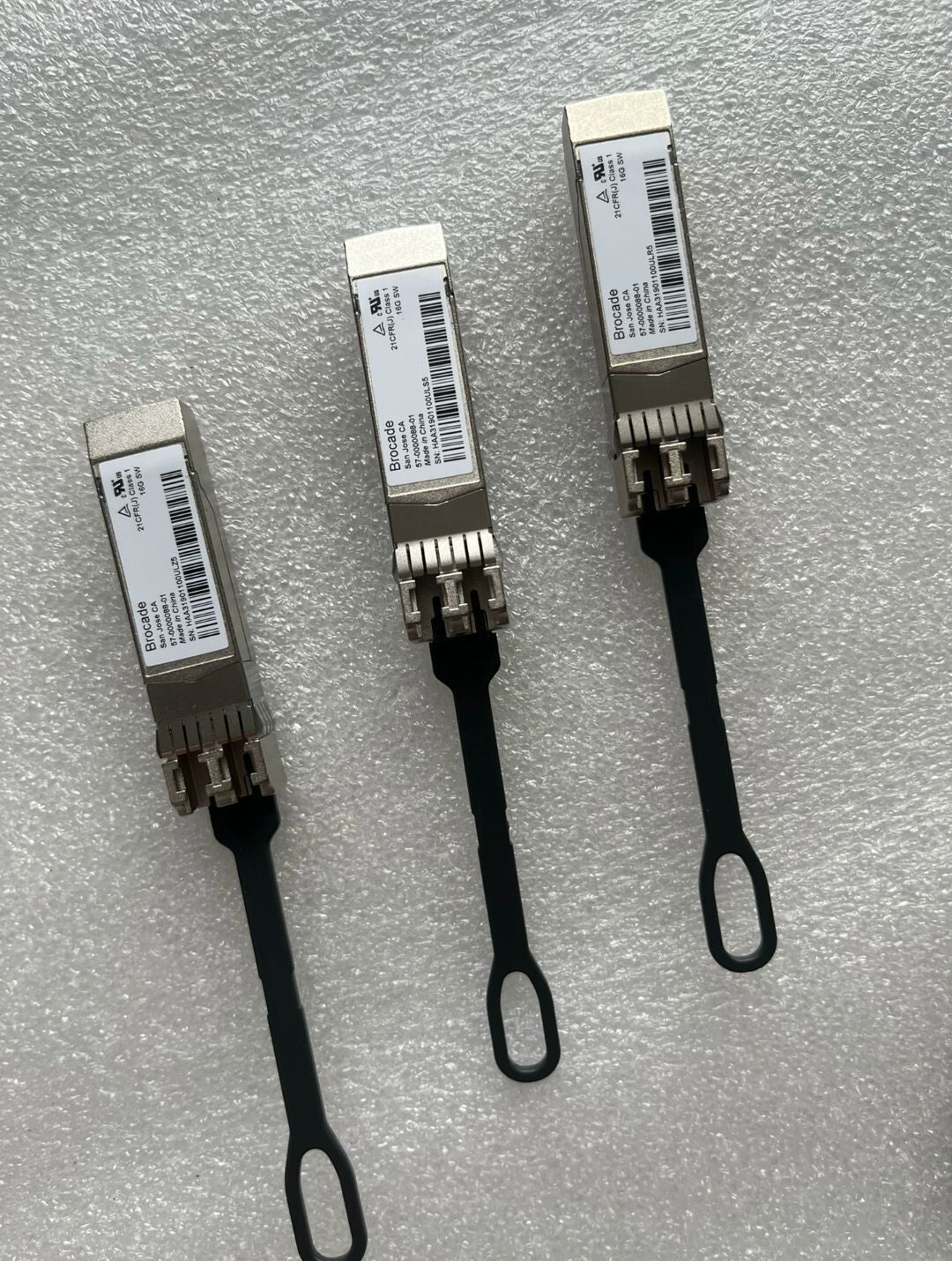 Lot of 8 Brocade 16G SFP+ 57-0000088-01 XBR-000192 850NM Optical Transceiver