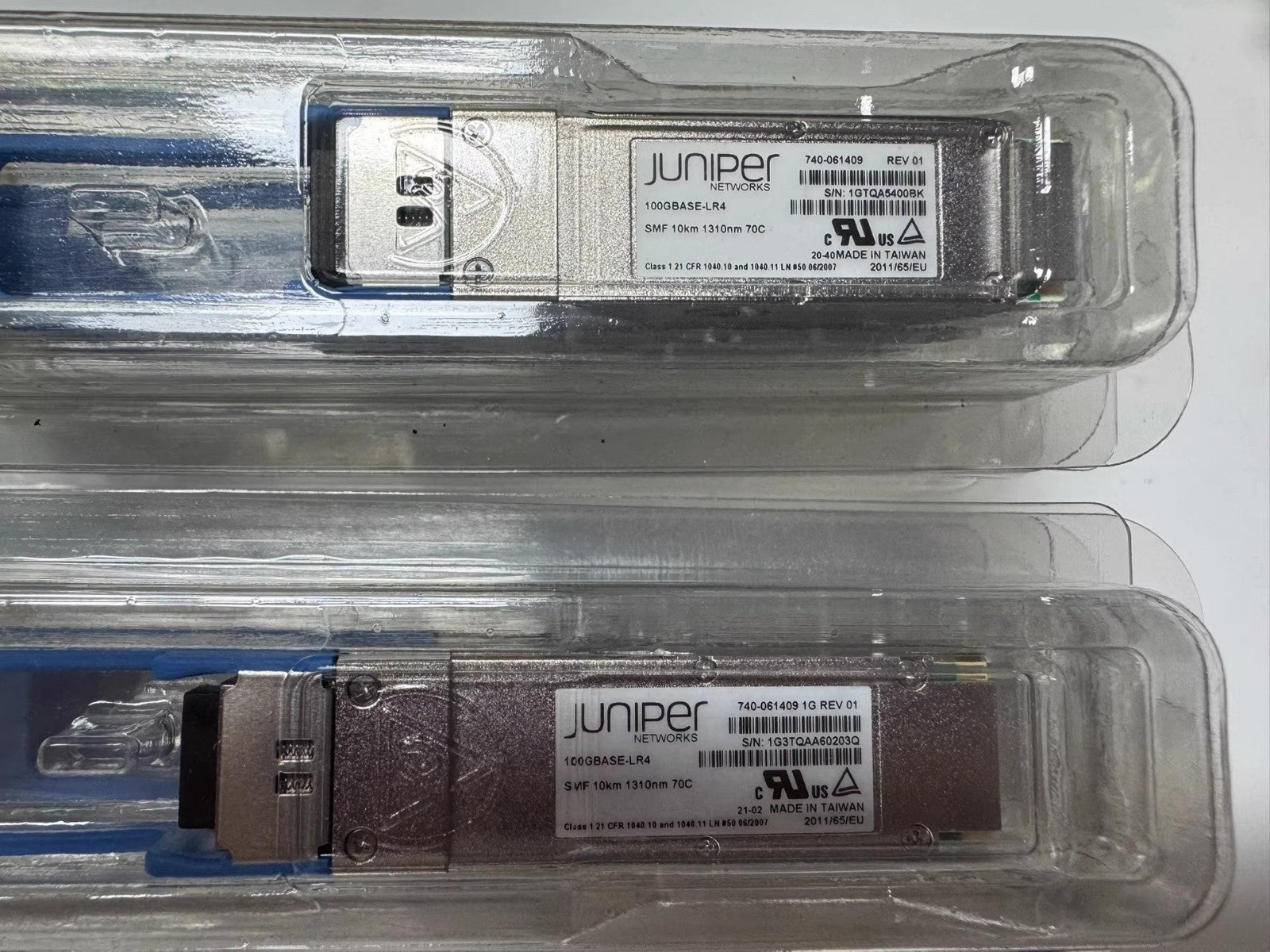 1pcs Juniper QSFP-100GBASE-LR4 10KM 1310nm SMF 70C Transceiver module 740-061409