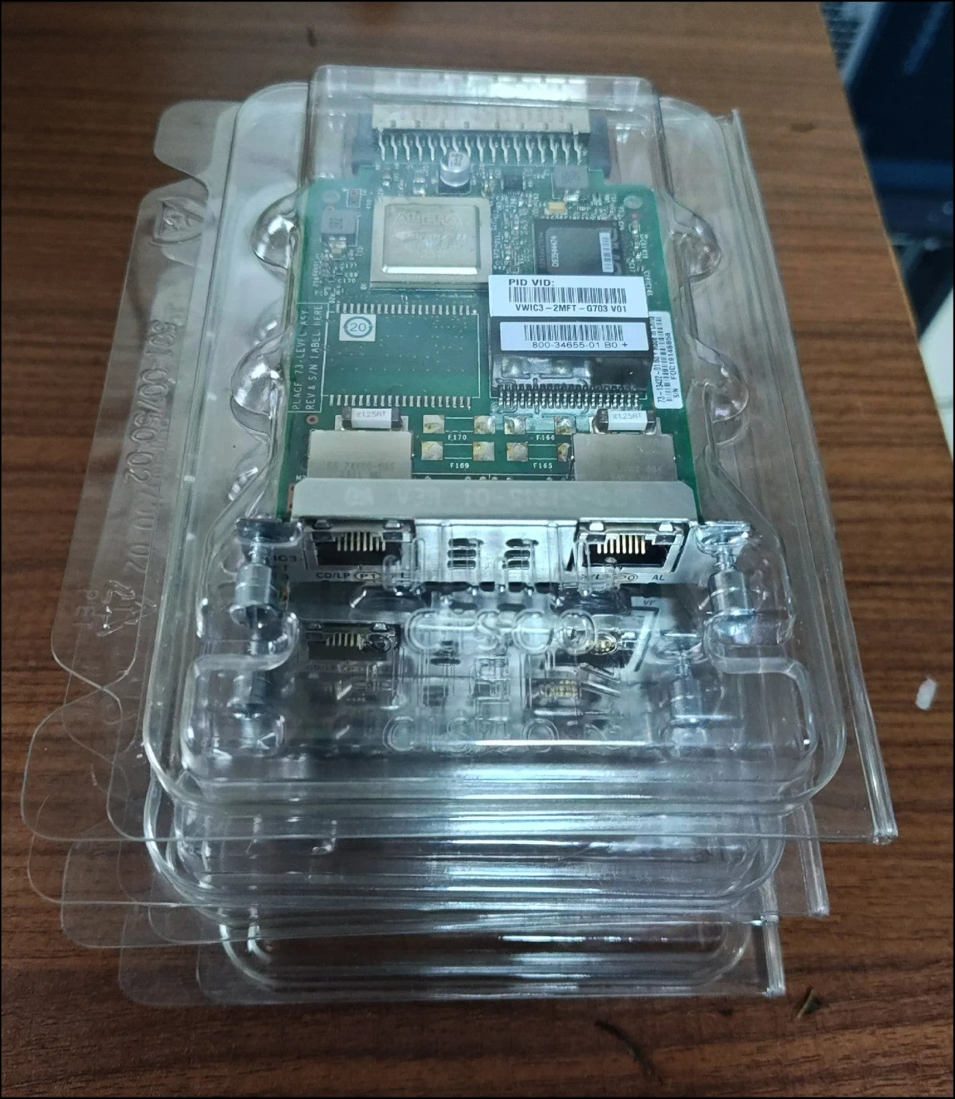 1 unidad Tarjeta de Interfaz WAN de Voz Cisco VWIC3-2MFT-G703 original nueva