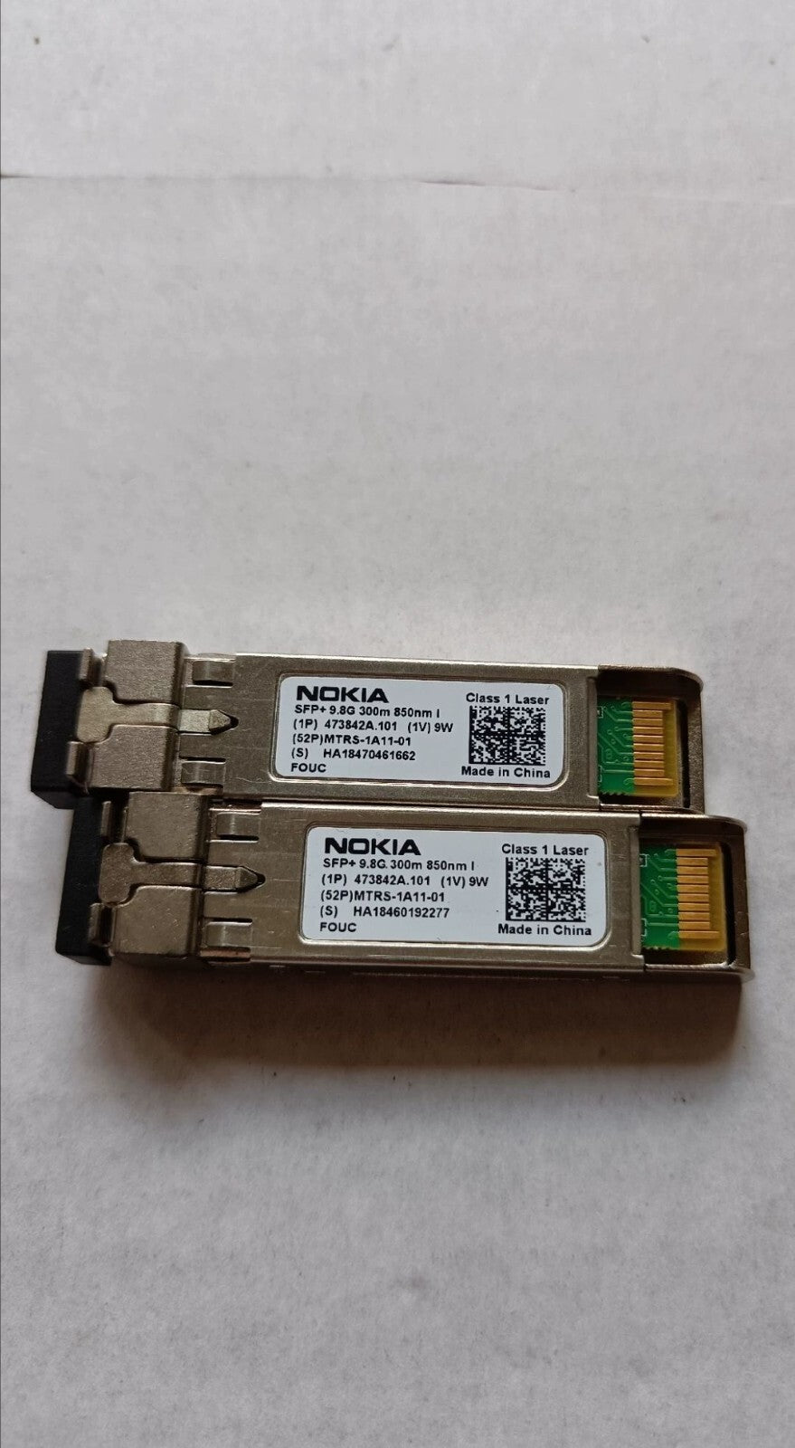 10 Nokia 473842A.101 SFP+ 9.8GB 300M 850NM MMF MTRS-1A11-01 Transceptor FOUC