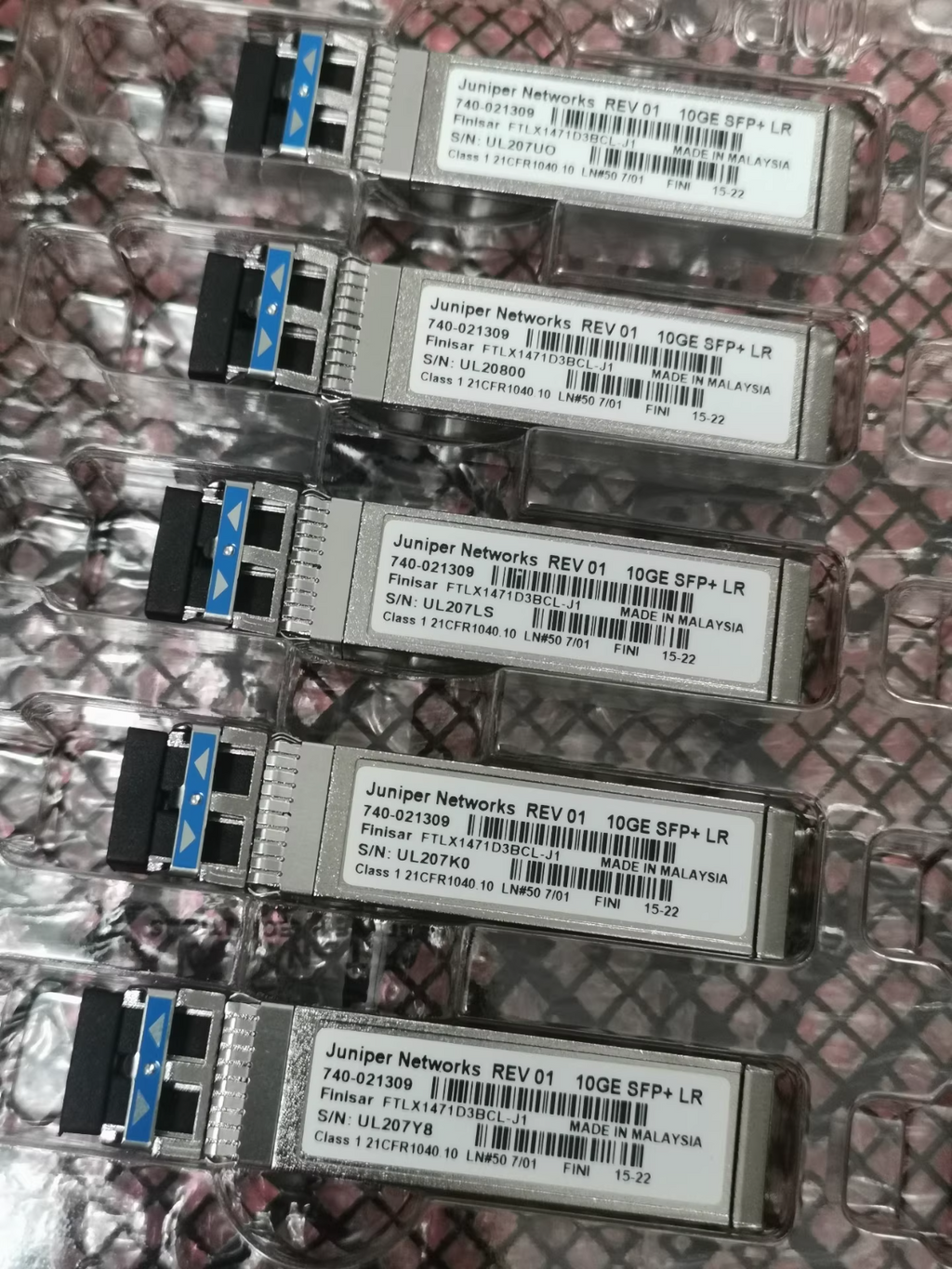 Juniper EX-SFP-10GE-LR SFP-10G-LR 740-021309 SFP+LR 1310nm 10km SMF 1pcs