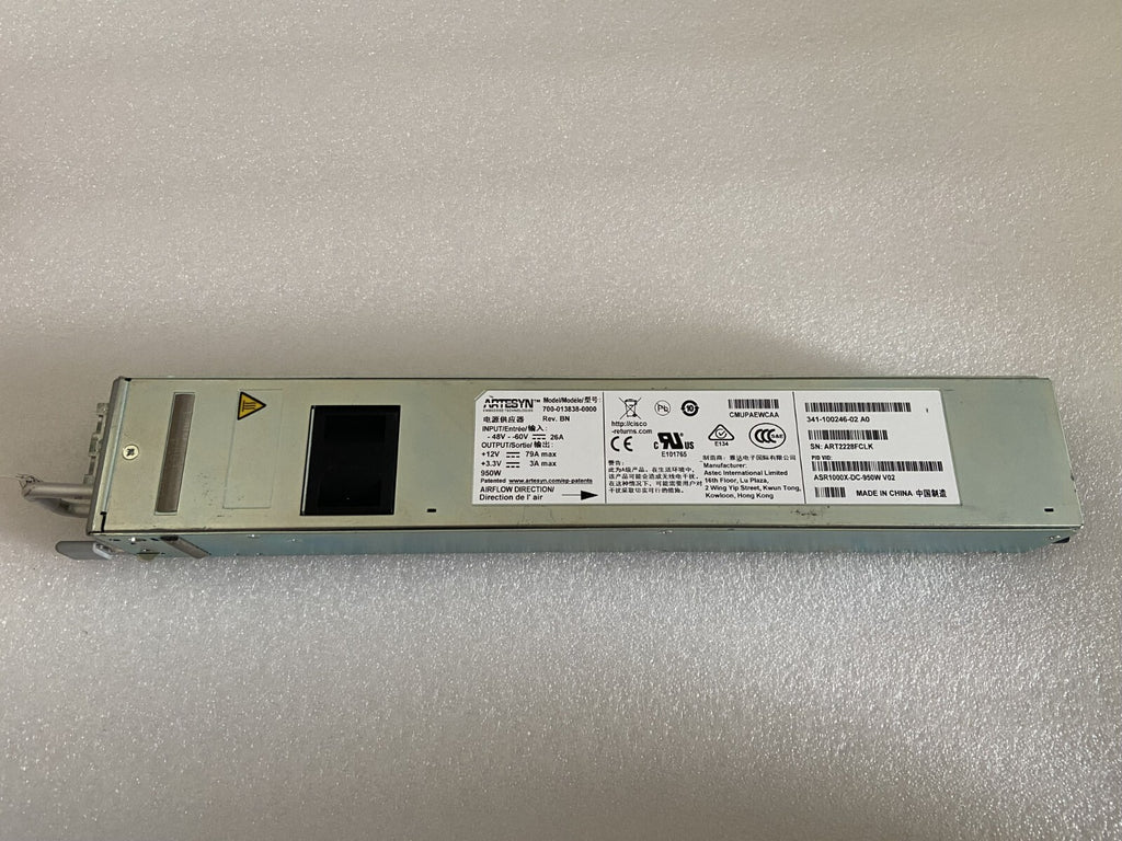CISCO ASR1000X-DC-950W DC 341-100246-02 Fuente de alimentación para ASR 1006-X/ASR 1009-X