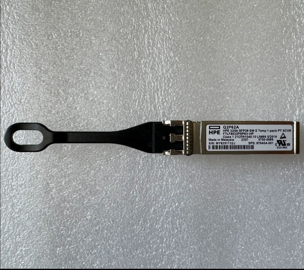 1pcs HPE Q2P62A 32Gb AFBR-57G5APZ-HP1 SFP28 SW E-Temp 850nm PT XCVR Transceiver