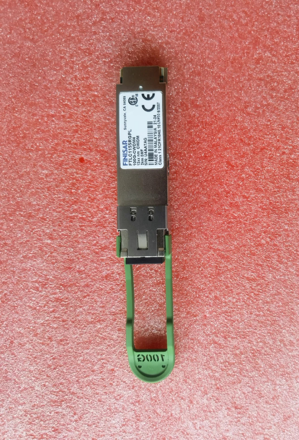 1 unidad transceptor FINISAR FTLC1155RGPL2 100GBASE-CWDM4 2km SMF 1310 nm CWDM