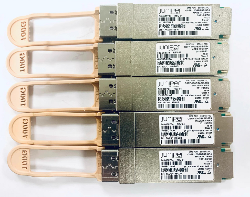 1pcs Juniper QSFP-100GBASE-SR4 740-058734 OM3 70M 100G Transceiver Module