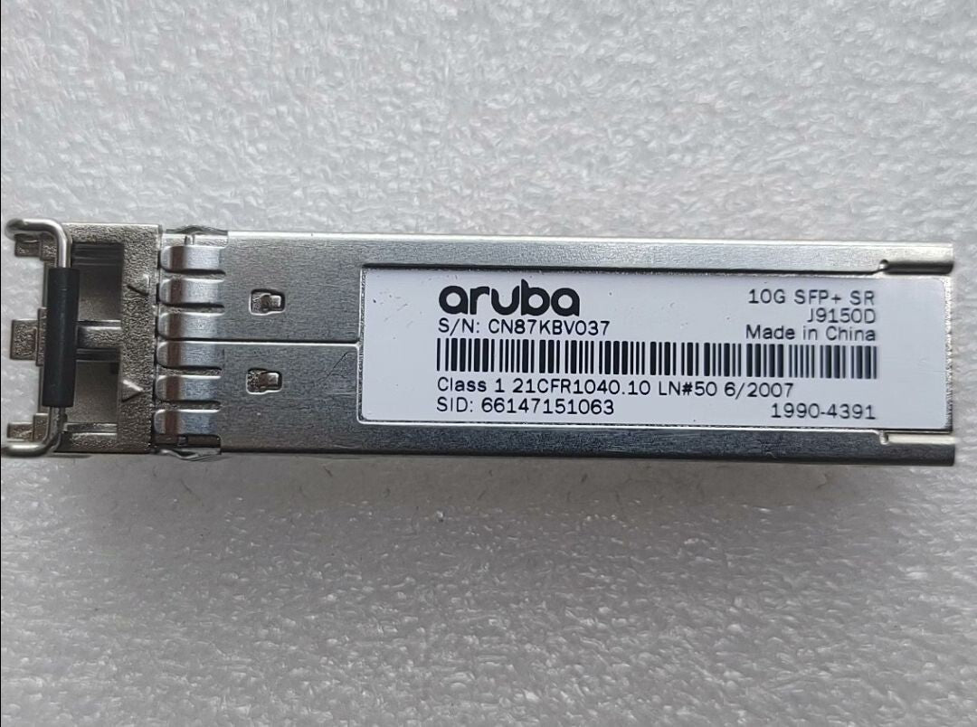 1pcs HPE / Aruba J9150D 10G SFP+ LC SR 300m OM3 MMF Transceiver Module