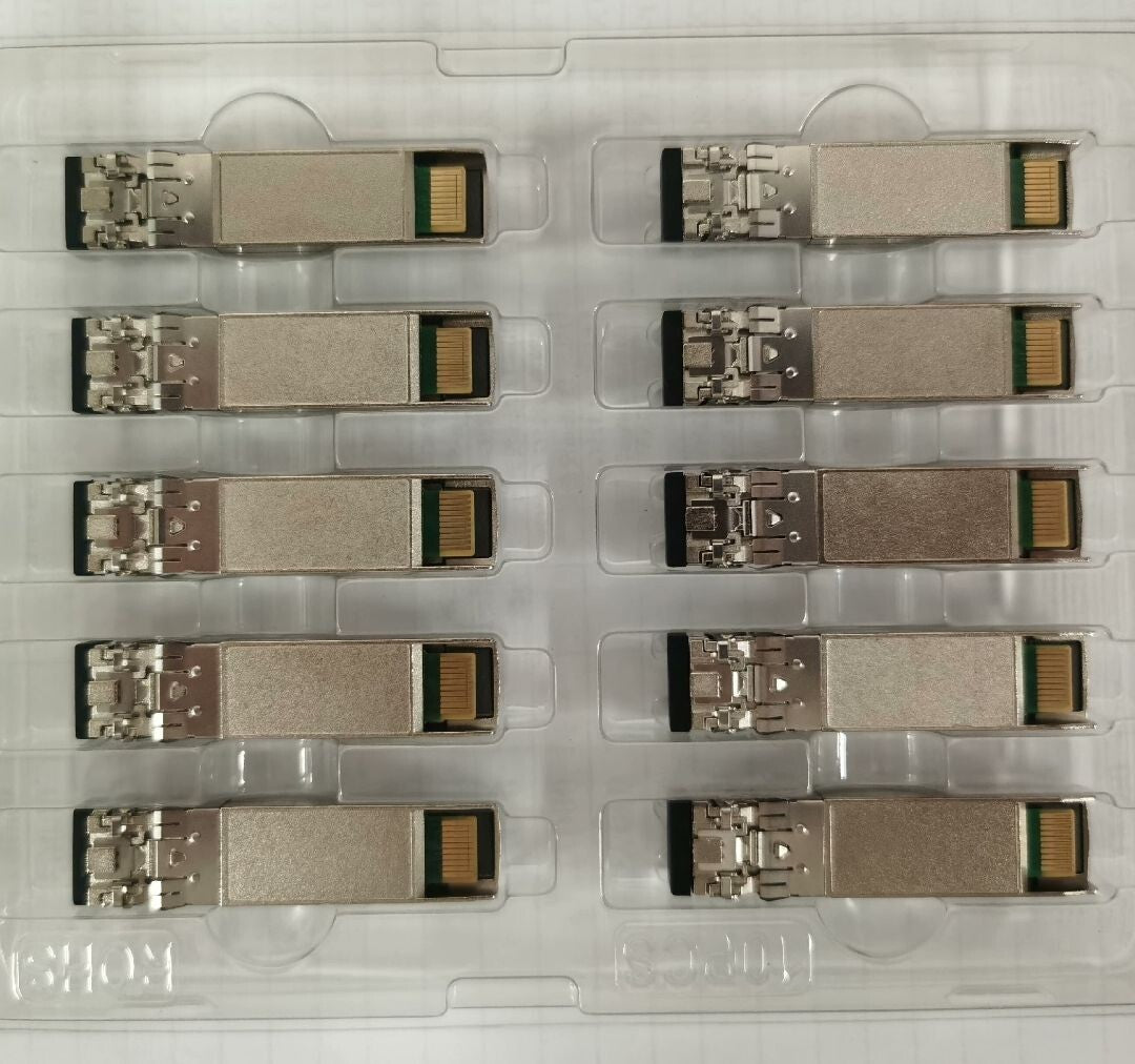 10 unidades Qlogic Avago AFBR-57F5MZ-QL 16Gbps 850NM Transceptor SFP+ de canal de fibra