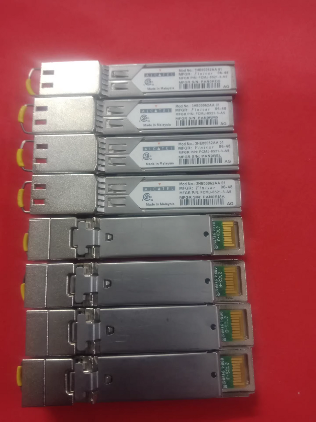10 unidades Alcatel-Lucent 3HE00062AA SFP-1G-T 1000BASE-T Cobre RJ45 FCMJ-8521-3-A5
