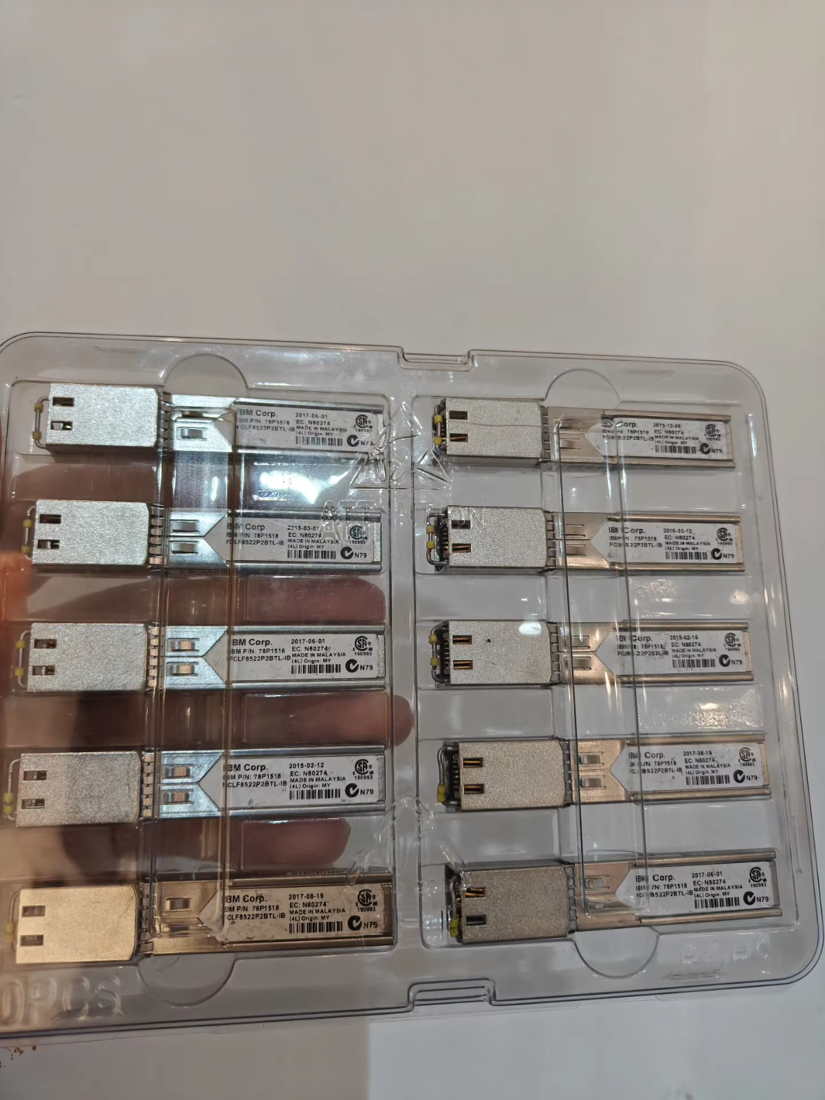 10 Módulos IBM 78P1518 Finisar FCLF8522P2BTL-IB Cobre RJ-45