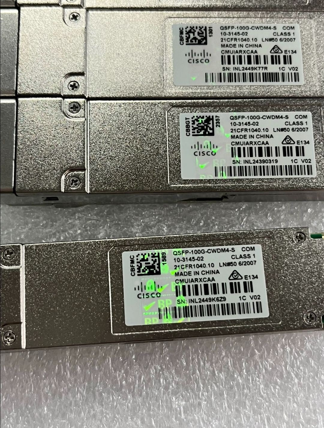 1pcs Genuine Cisco QSFP-100G-CWDM4-S 100GBASE CWDM4 QSFP 10-3145-02