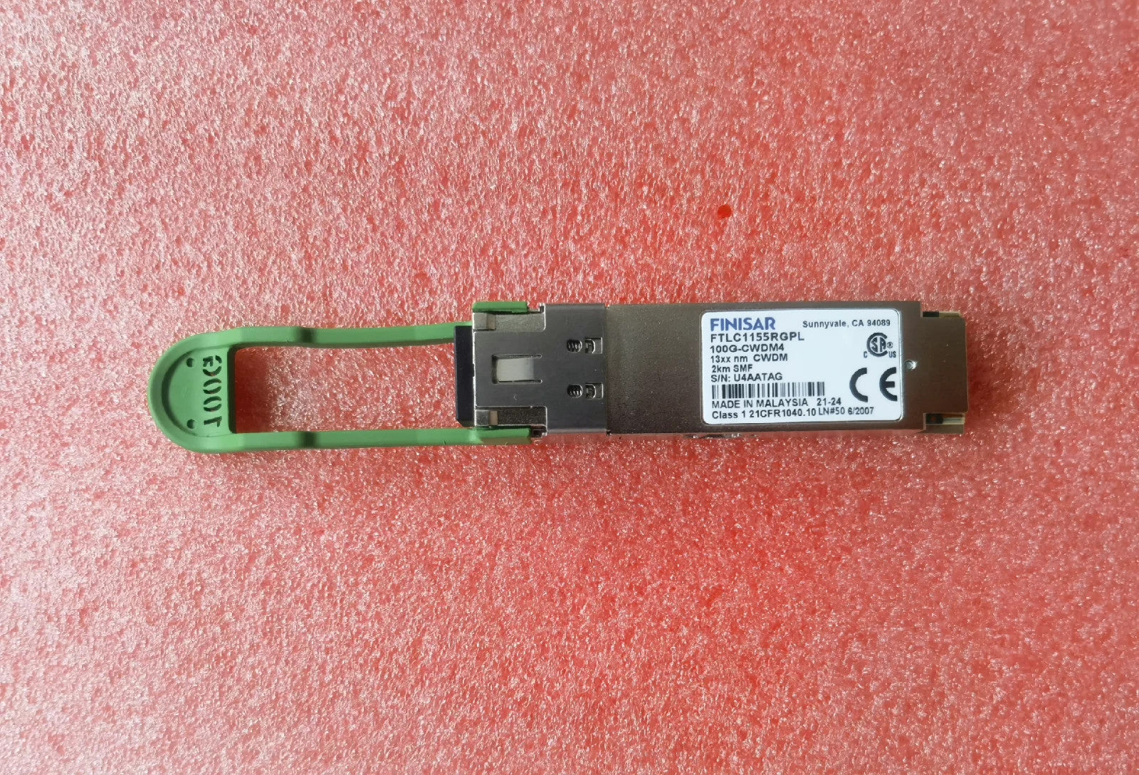 1 unidad transceptor FINISAR FTLC1155RGPL2 100GBASE-CWDM4 2km SMF 1310 nm CWDM
