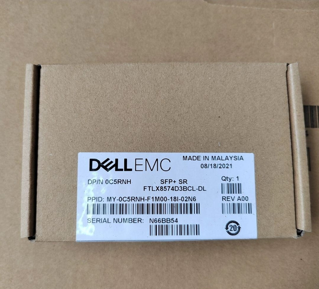 2pcs Genuine DELL 10G C5RNH AFBR-709SMZ-FT2 0C5RNH SFP+ SR 10Gb 400m Transceiver