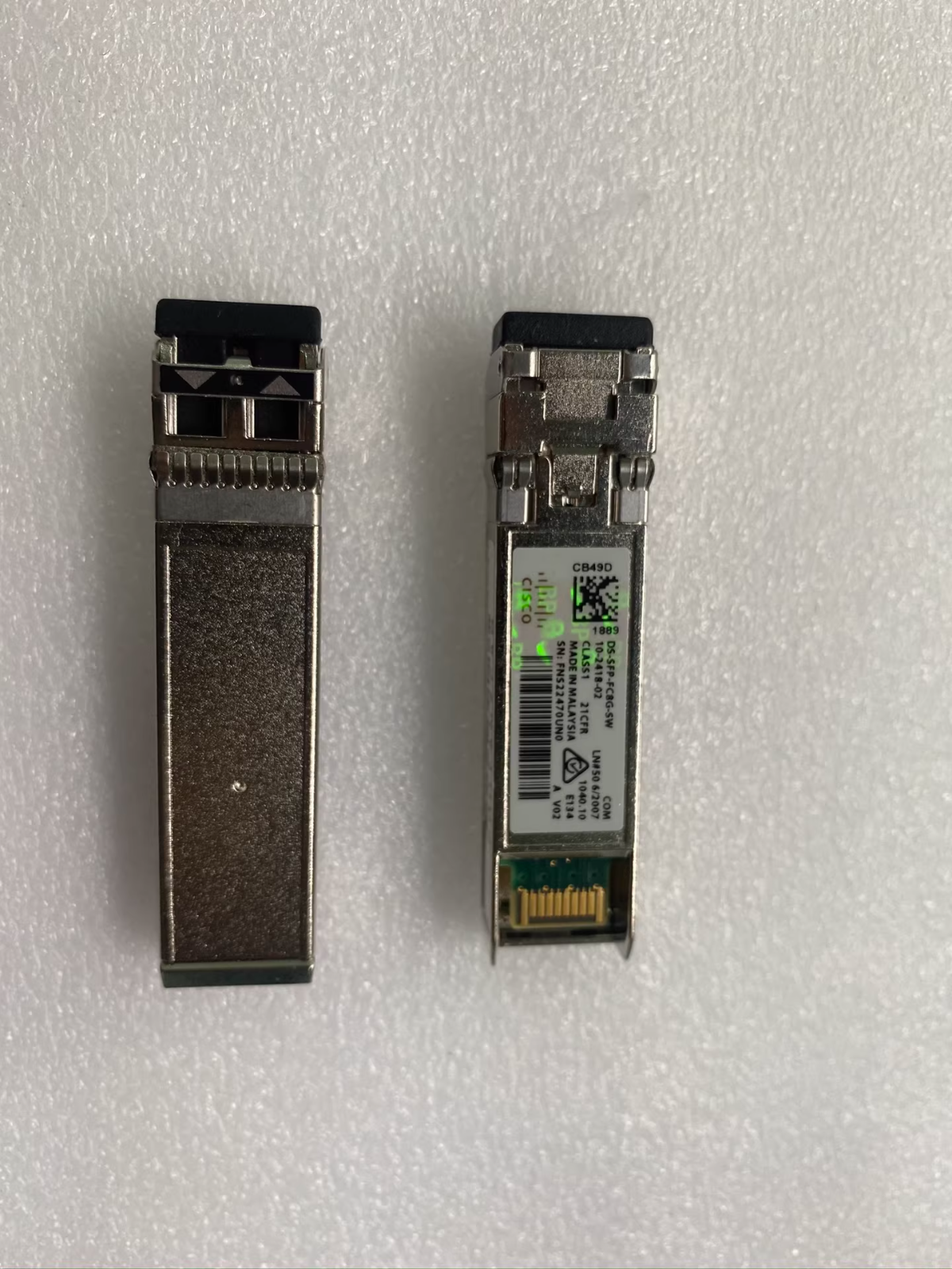1PCS GENUINE Cisco 10-2666-01 DS-SFP-FC16G-SW= 16GB SFP+ SW 850nm MMF LC Module