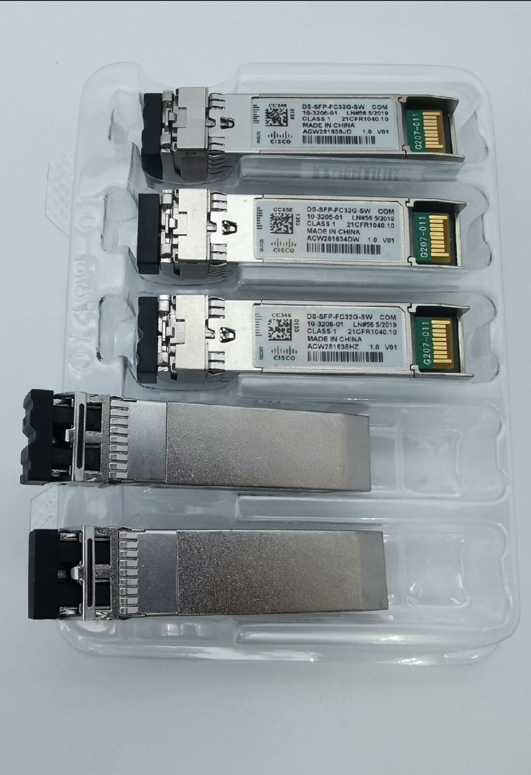 1pcs GENUINE CISCO DS-SFP-FC32G-SW SFP 10-3206-01 32Gbps Fiber Channel SW SFP+