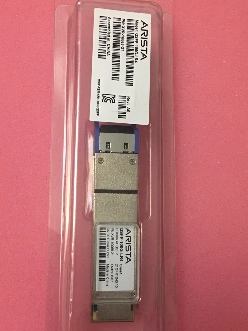 ARISTA QSFP-100G-LR4 XVR-10068-21 100GBASE-LR4 1310nm 10km QSFP28 1PCS