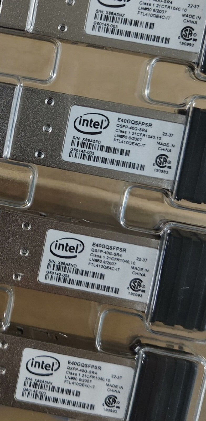8 St. INTEL E40GQSFPSR FTL410QE4C-IT QSFP-40G-SR4 150m QSFP Optischer Transceiver