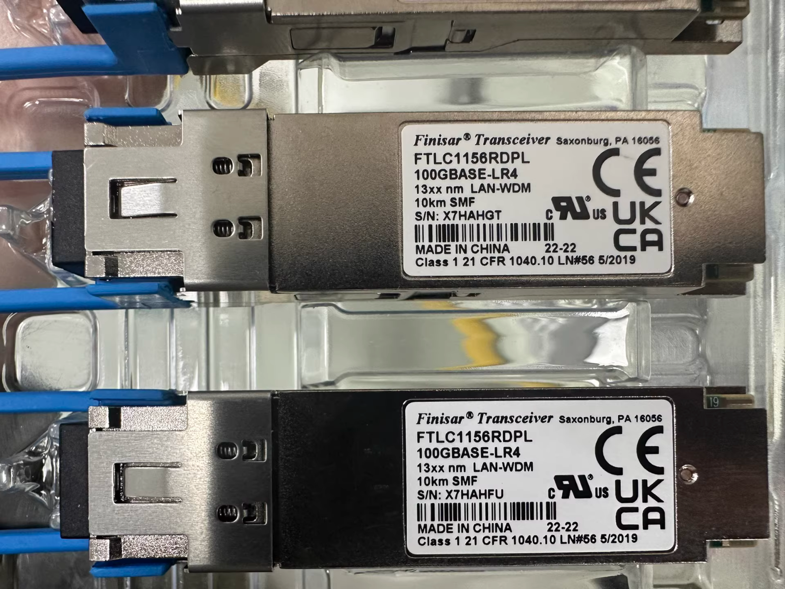 1PC Finisar FTLC1156RDPL 100GBASE-LR4 QSFP28 LR4 10km Optical Transceiver Module