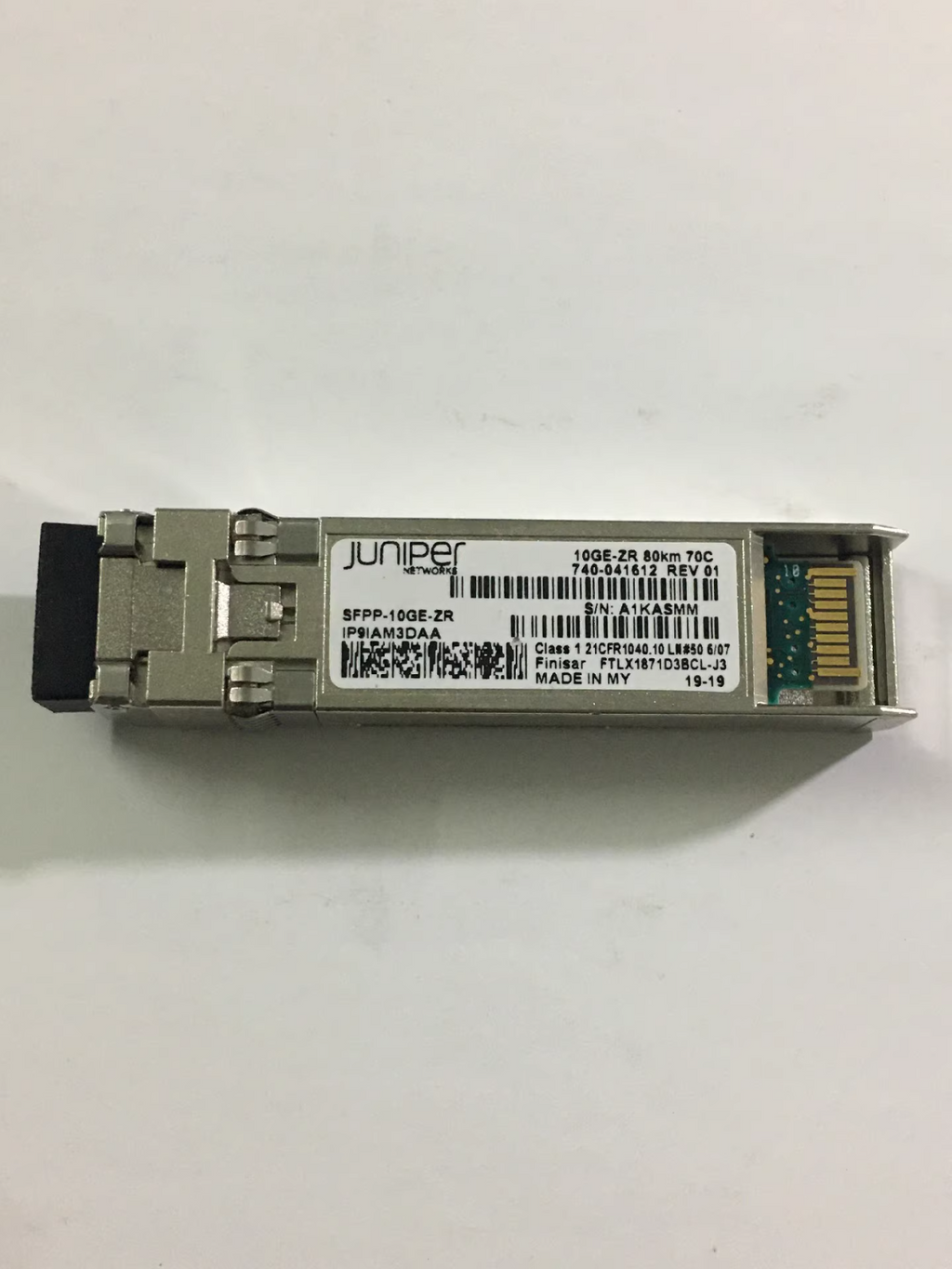 Juniper SFPP-10GE-ZR 10GE-ZR 740-041612 1550nm 80KM 10Base-ZR SFP Module Qty 1