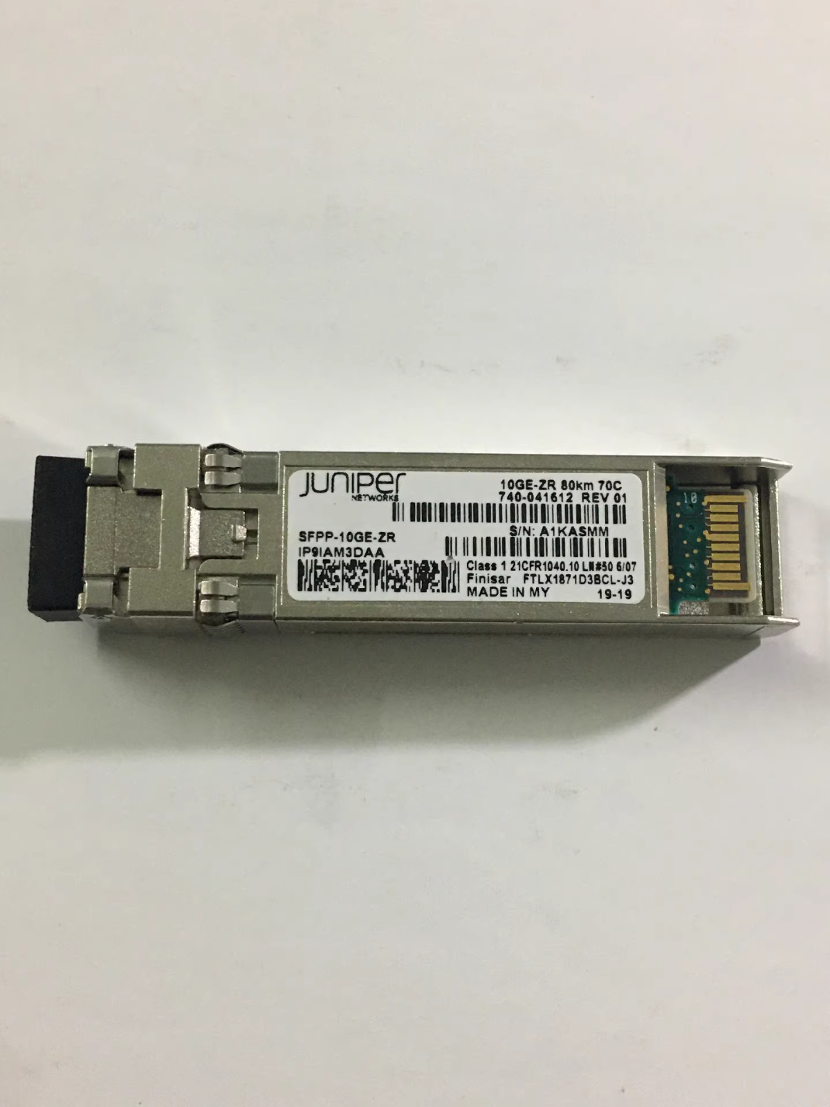 Juniper SFPP-10GE-ZR 10GE-ZR 740-041612 1550nm 80KM 10Base-ZR SFP Module Qty 1